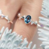  Nhẫn Bạc F432 Ánh Trăng/ Topaz/ Thạch Anh Vàng/ Thạch Anh Xanh Gypsy.lala 