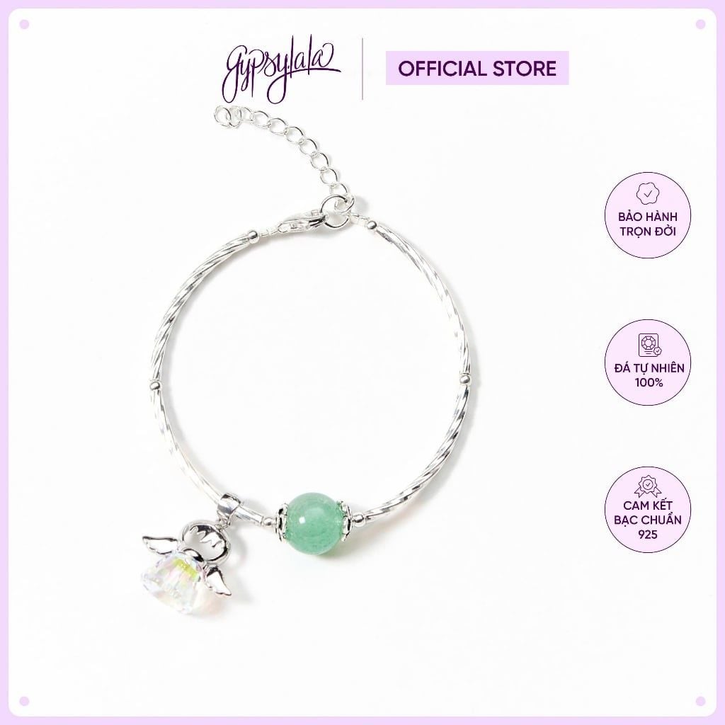  Vòng Tay Thiên Thần 1 Viên Thạch Anh Dâu SP004107 Gypsy.lala 