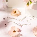  Vòng Tay Cỏ Bốn Lá Đá Kim Cương Thô Thiên Nhiên May Mắn SP005798 Gypsy.lala 