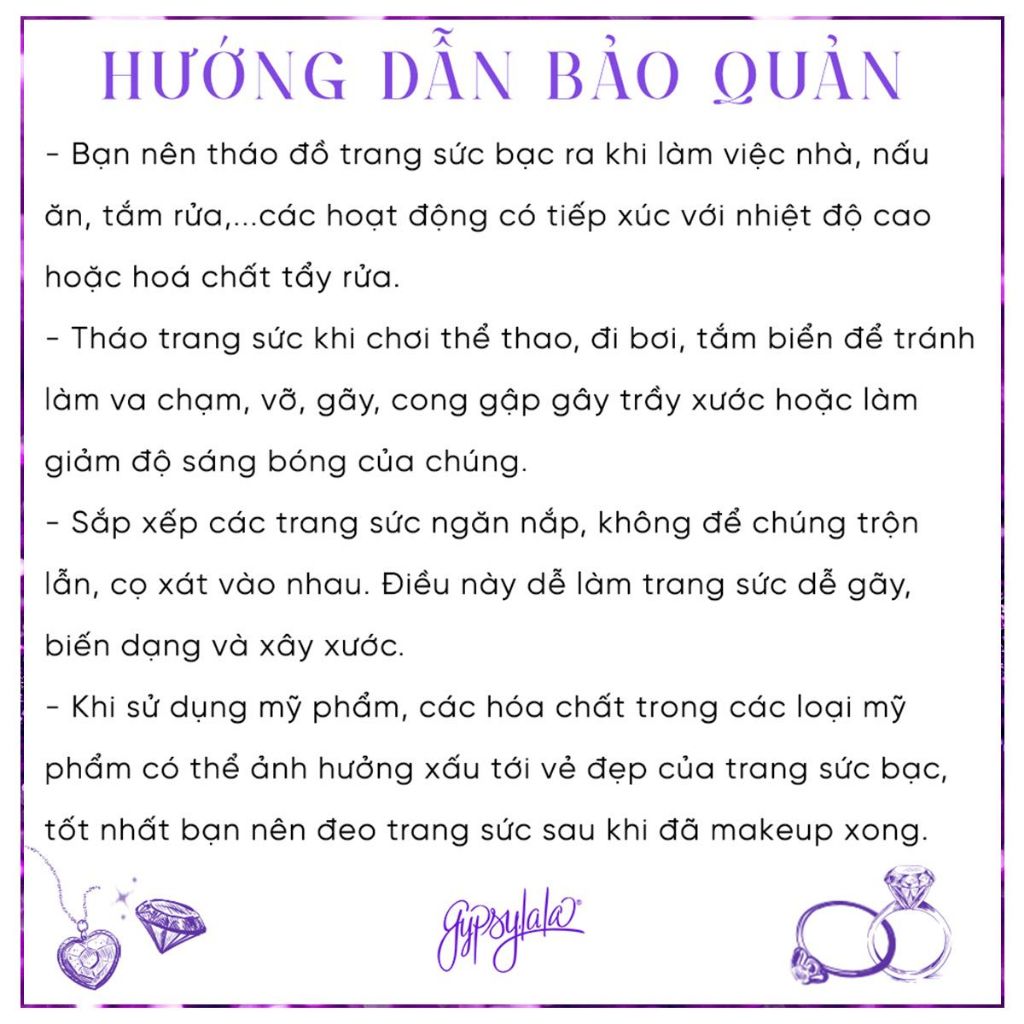  Bông Tai Bạc 4 Leaf Cỏ 4 Lá Ánh Trăng SP007023 Gypsy.lala 