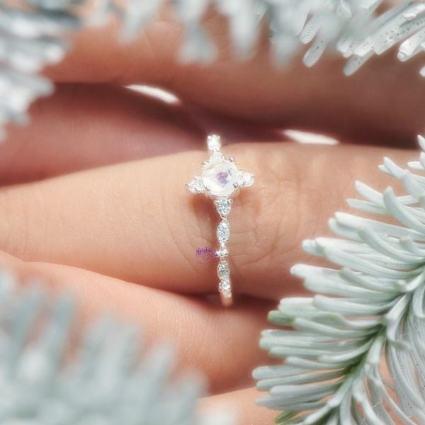  Nhẫn Bạc Infinity Moonstone/ Citrine/ Topaz Silver Gypsy.lala 