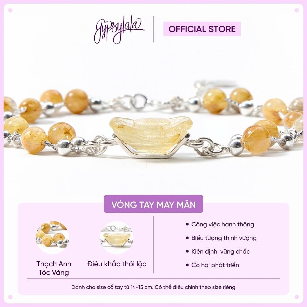  Lắc Tay Embrace Thỏi Vàng Nhiều Màu SP008039 Gypsylala 