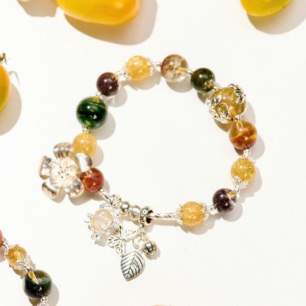  Vòng Tay Thiết Kế Nữ Summer Honey Đá Tóc Vàng SP008230 Gypsylala 