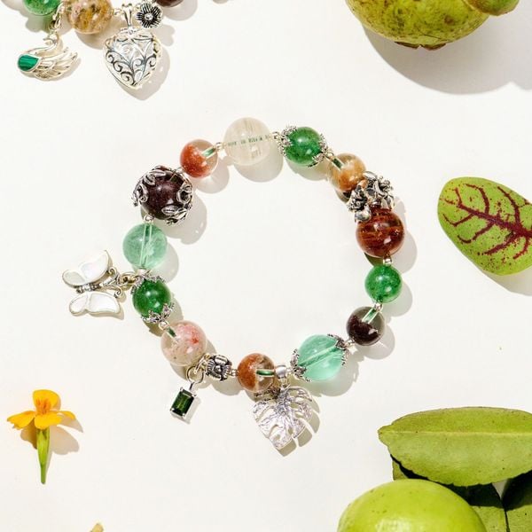  Vòng Tay Thiết Kế Nữ Ocean Glow Đá Fluorite SP008233 Gypsy.lala 