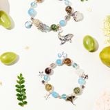  Vòng Tay Thiết Kế Nữ Love Splash Đá Aquamarine SP008246 Gypsylala 