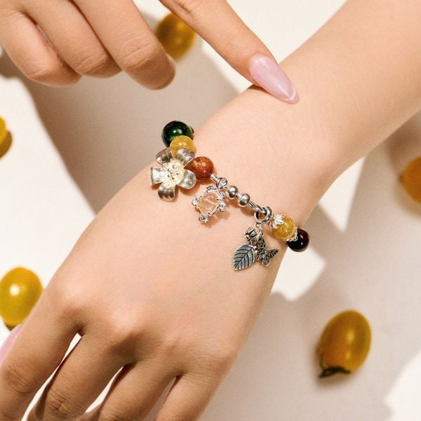  Vòng Tay Thiết Kế Nữ Summer Honey Đá Tóc Vàng SP008230 Gypsylala 