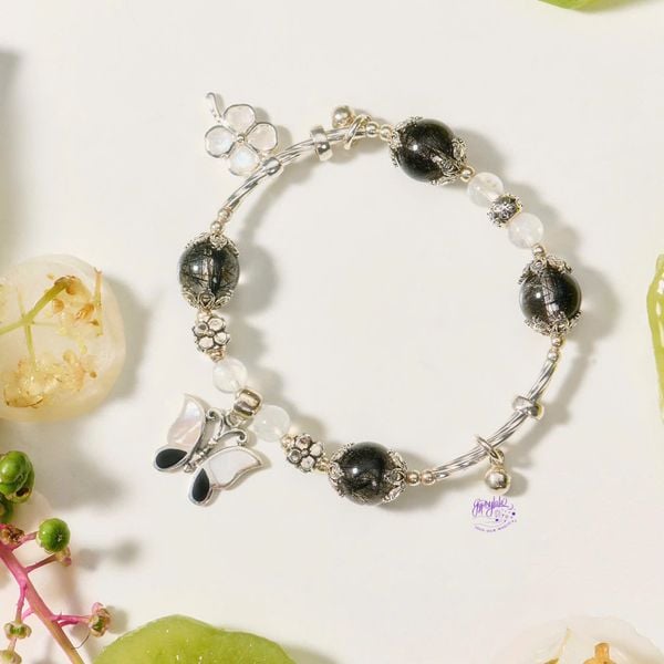  Vòng Tay Thiết Kế Nữ Prosperity Path Đá Thạch Anh Tóc Đen SP007810 Gypsy.lala 