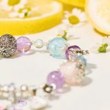  Vòng Tay Thiết Kế Nữ Rosy Sunset Đá Thạch Anh Tím SP008253 Gypsy.lala 