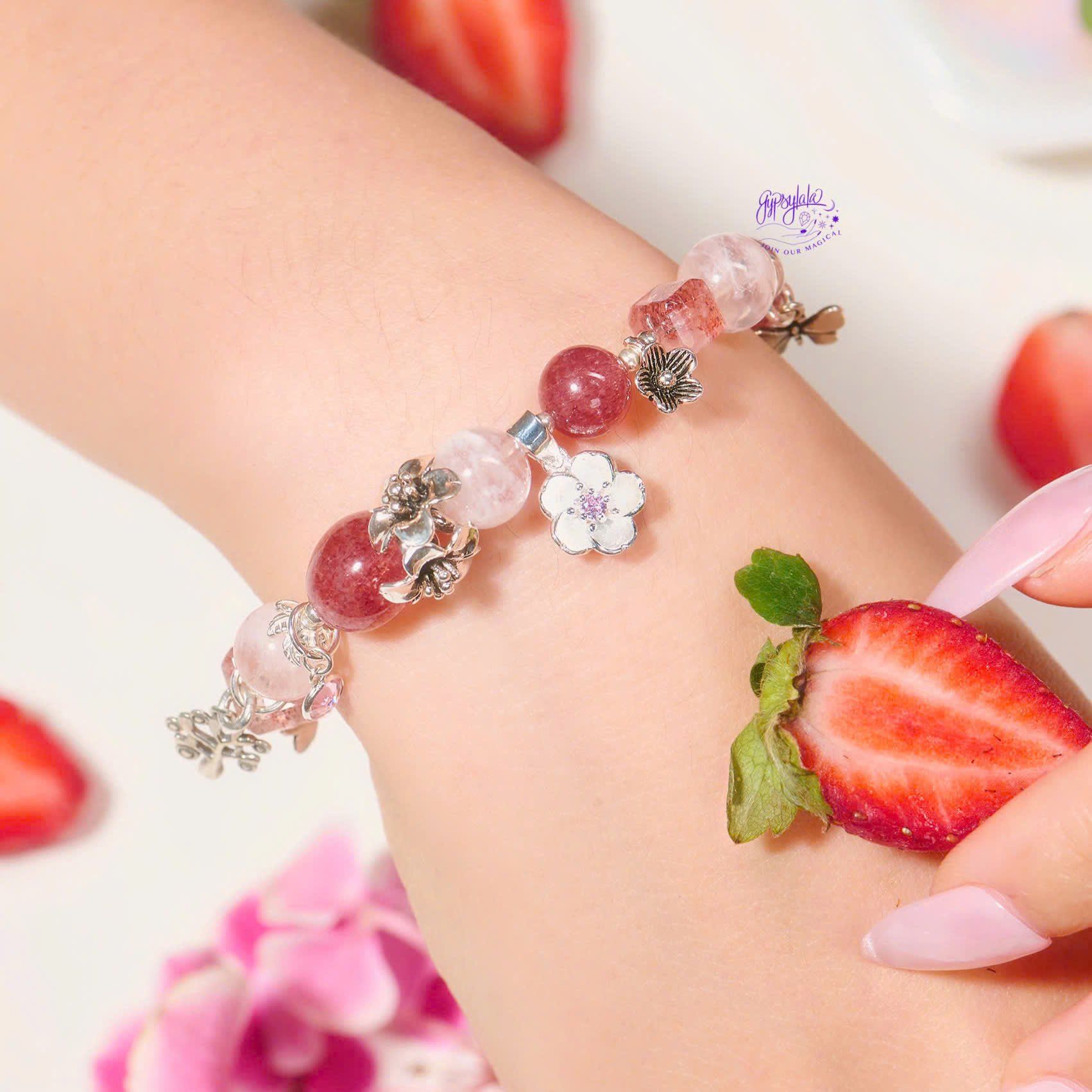  Vòng Tay Thiết Kế Nữ Blush Horizon Đá Thông Thái SP008251 Gypsy.lala 