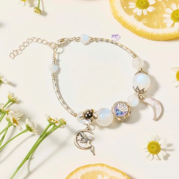  Vòng Tay Thiết Kế Nữ Tropic Cutie Đá Ánh Trăng SP008237 Gypsylala 