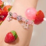  Vòng Tay Thiết Kế Nữ Summer Crush Đá Thạch Anh Hồng SP008242 Gypsy.lala 