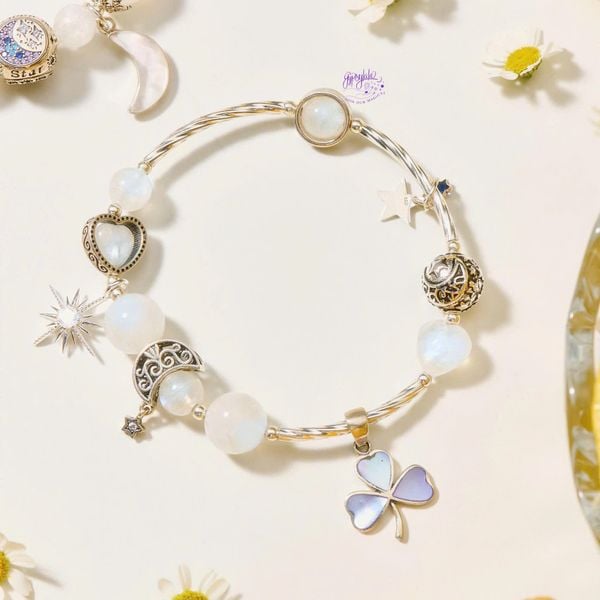  Vòng Tay Thiết Kế Nữ Tranquil Tide Đá Ánh Trăng SP008259 Gypsy.lala 