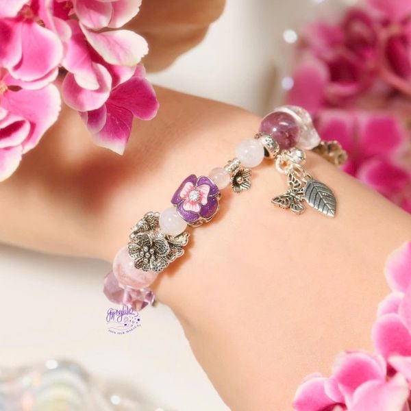  Vòng Tay Thiết Kế Nữ  Lunar Romance Đá Super Seven SP008261 Gypsylala 