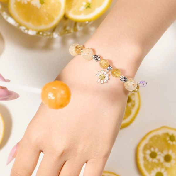  Vòng Tay Thiết Kế Nữ Summer Buddy Đá Ưu Linh Tóc Tuyết SP008247 Gypsylala 