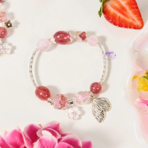  Vòng Tay Thiết Kế Nữ Coral Heart Đá Thông Thái SP008252 Gypsy.lala 