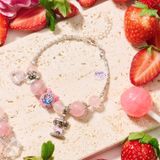  Vòng Tay Thiết Kế Nữ Sun Kissed Đá Thạch Anh Hồng SP008241 Gypsy.lala 