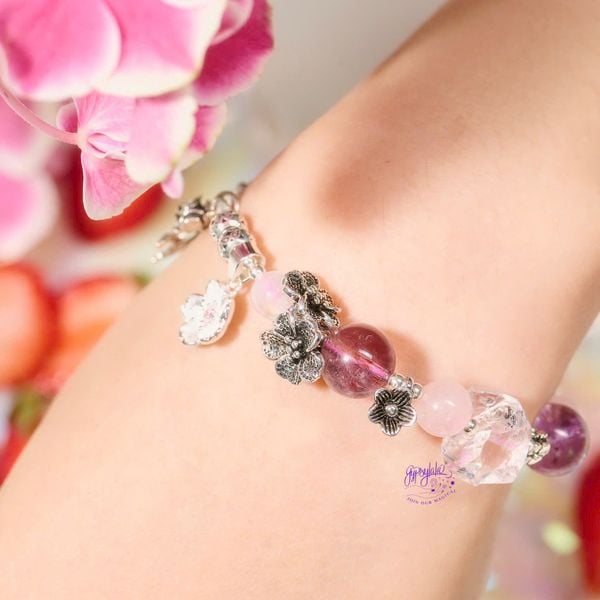  Vòng Tay Thiết Kế Nữ Petal Dream Đá Super Seven SP008255 Gypsylala 