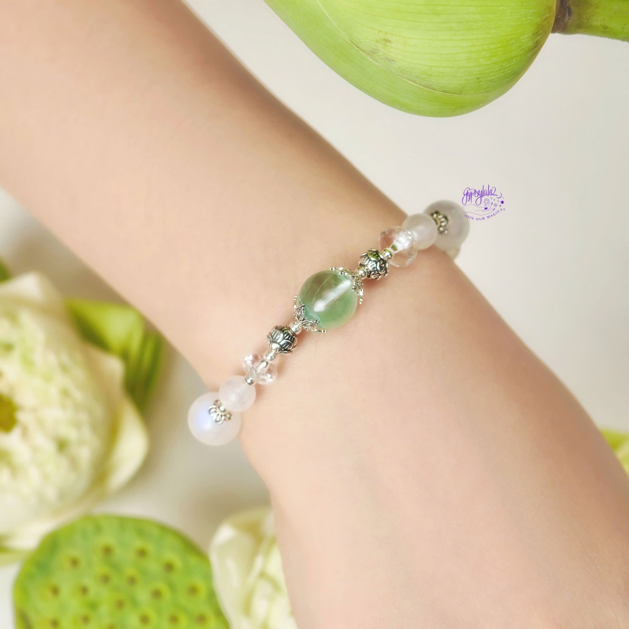  Vòng Tay Thiết Kế Nữ Radiant Lotus SP008292 Gypsy.lala 