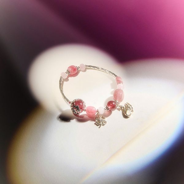  Vòng Tay Black Friday 013 Đá Đào Hoa Charm Ngẫu Nhiên SP008254 Gypsy.lala 