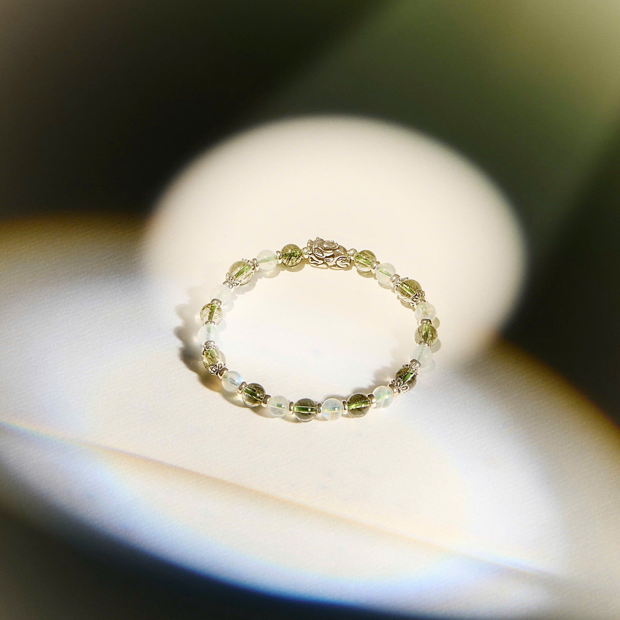  Vòng Tay Black Friday 028 Đá Tóc Xanh Charm Tỳ Hưu SP008369 Gypsy.lala 