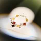  Vòng Tay Black Friday 020 Đá Tóc Nâu Đỏ Charm Ngẫu Nhiên SP008361 Gypsy.lala 