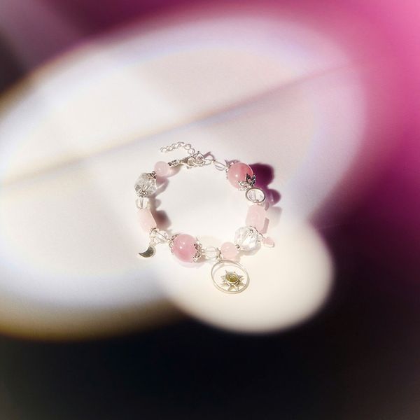  Vòng Tay Black Friday 018 Đá Thạch Anh Hồng Charm Ngẫu Nhiên SP008359 Gypsy.lala 