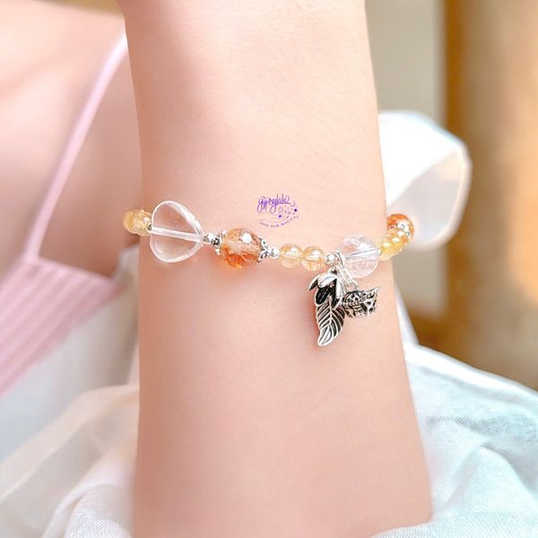  Vòng Tay Black Friday 016 Đá Tóc Vàng Charm Ngẫu Nhiên SP008357 Gypsy.lala 