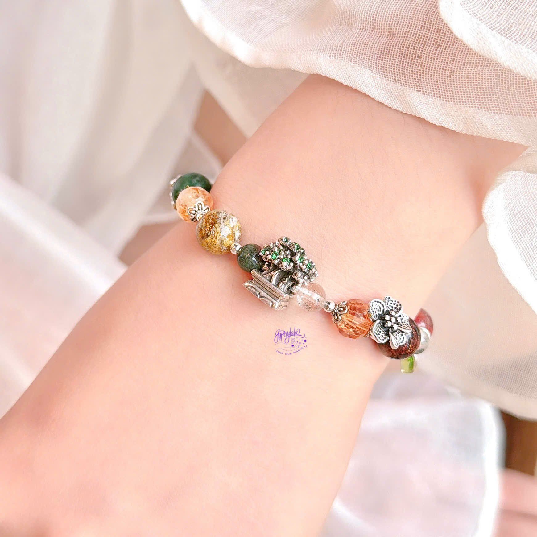  Vòng Tay Black Friday 017 Đá Ưu Linh Charm Bonsai SP008358 Gypsy.lala 