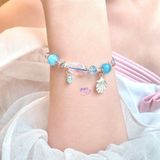  Vòng Tay Black Friday 025 Đá Aquamarine Charm Ngẫu Nhiên SP008366 Gypsy.lala 