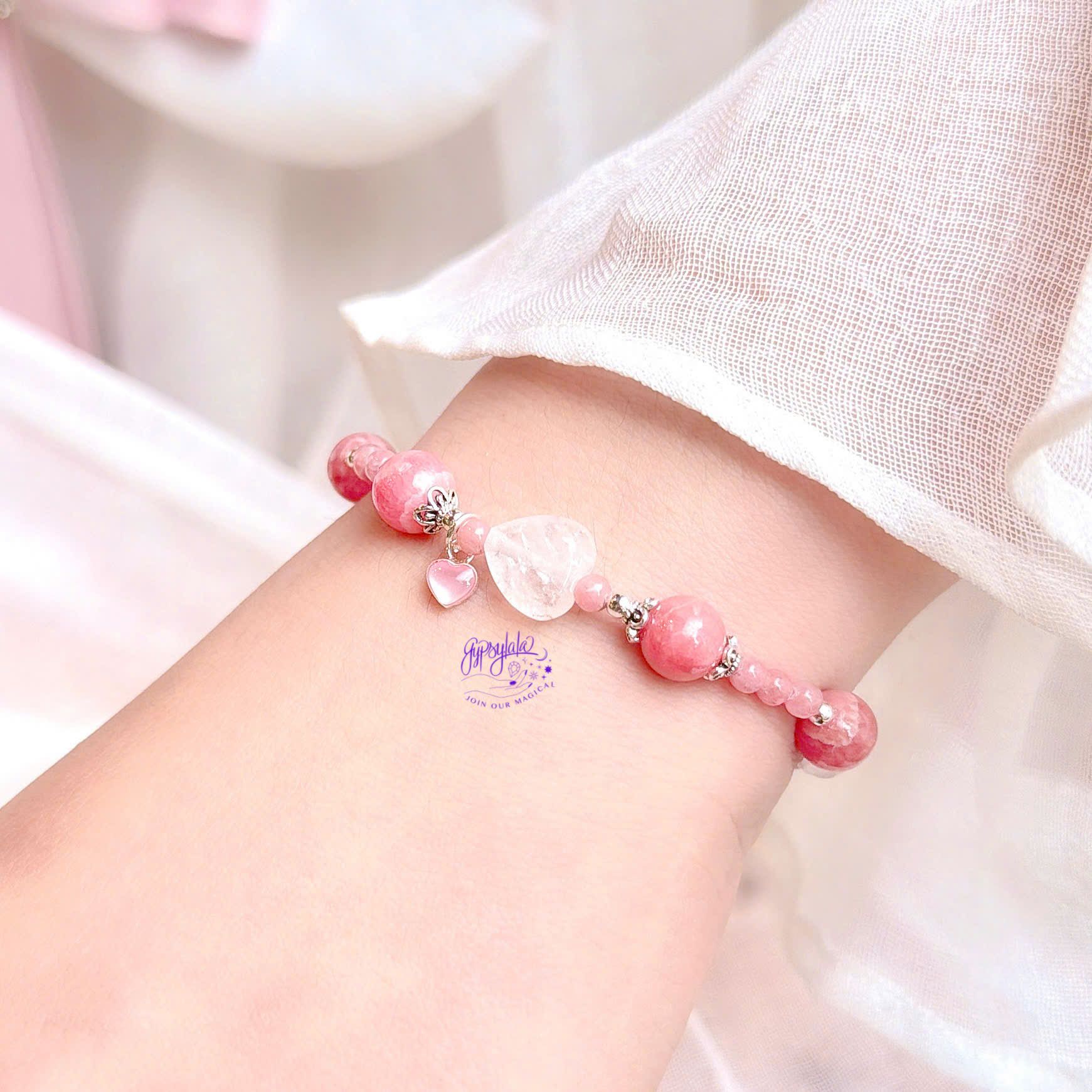  Vòng Tay Black Friday 011 Đá Đào Hoa Charm Ngẫu Nhiên SP008352 Gypsy.lala 