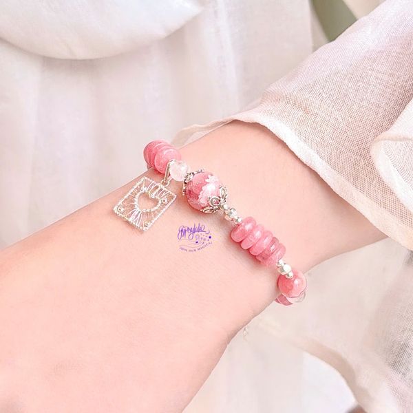  Vòng Tay Black Friday 015 Đá Đào Hoa Charm Ngẫu Nhiên SP008356 Gypsy.lala 