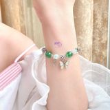  Vòng Tay Black Friday 026 Đá Ưu Linh Xanh Charm Ngẫu Nhiên SP008367 Gypsy.lala 