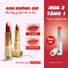 [MUA 2 TẶNG 1] Combo 2 Son không chì an toàn, lành tính cho mẹ bầu ( Màu Đỏ đào+ Hồng Cam San Hô)