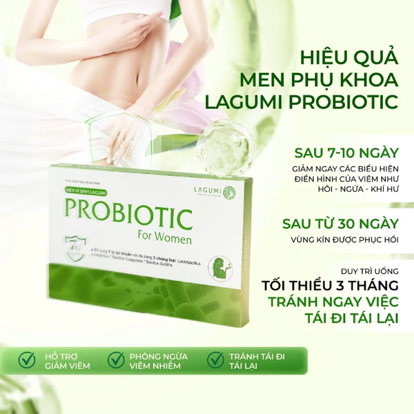 Men Vi Sinh Phụ Khoa Lagumi PROBIOTIC Bổ Sung Lợi Khuẩn