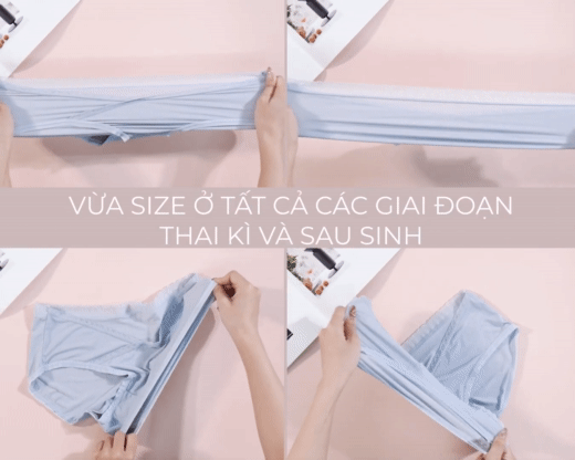 Set 5 Quần lót bầu Vic của Lynafa cạp chéo kháng khuẩn 3 lớp carbon hoạt tính (Màu ngẫu nhiên)