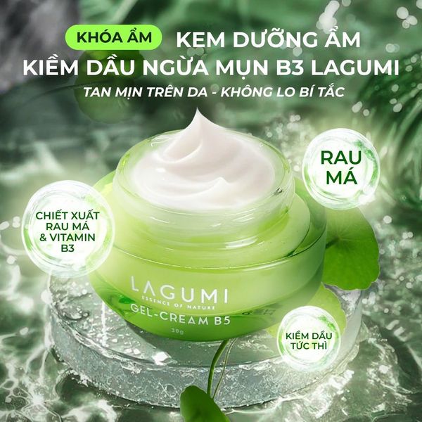 Bộ Kem dưỡng ẩm & làm sáng LAGUMI 3 món gồm Sữa rửa mặt + Kem dưỡng+Serum An toàn cho cả mẹ bầu & sau sinh