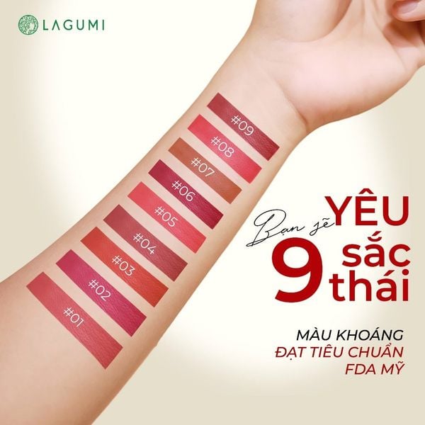 [MUA 2 TẶNG 1] Combo 2 Son không chì an toàn, lành tính cho mẹ bầu (Màu Đỏ tươi + Đỏ cam)