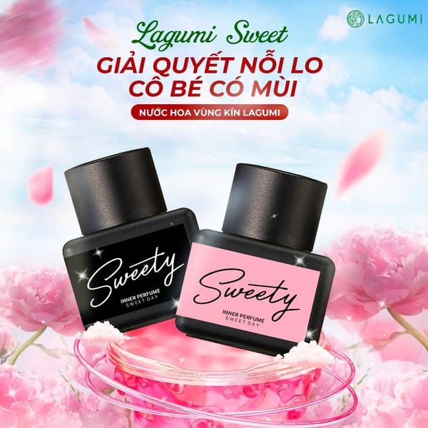 Combo sạch thơm toàn diện Lagumi (Dung dịch vệ sinh trầu không tràm trà Lagumi + Nước hoa vùng kín Lagumi Sweety )