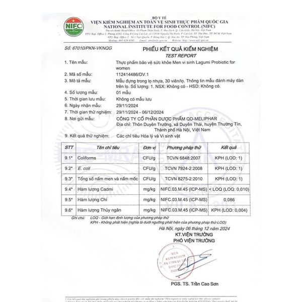 Men Vi Sinh Phụ Khoa Lagumi PROBIOTIC Bổ Sung Lợi Khuẩn