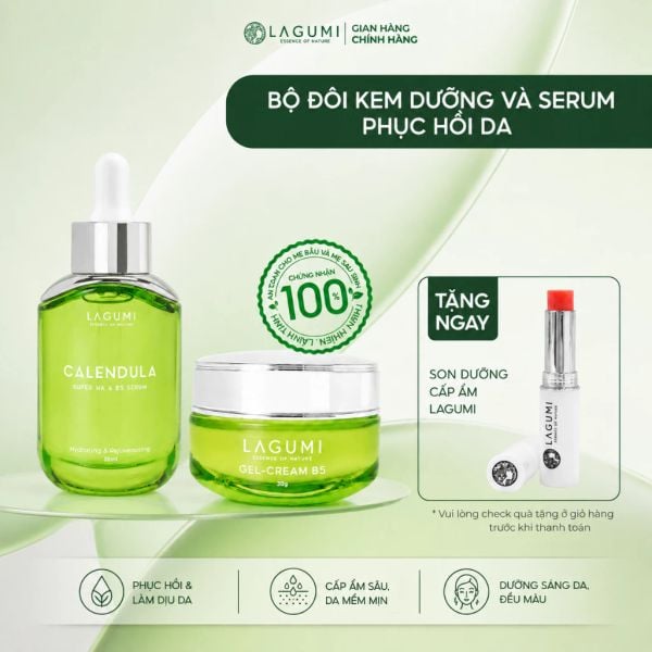 Kem dưỡng phục hồi & dưỡng sáng da Lagumi Calendula B5 cho da dầu, mụn 30g