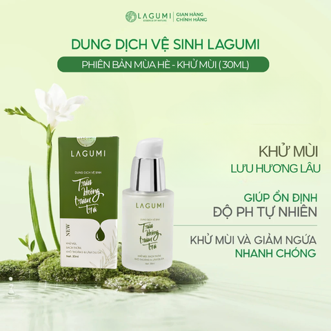 Dung dịch vệ sinh PHIÊN BẢN MÙA HÈ KHỬ MÙI (30ML) Trầu không tràm trà kháng khuẩn