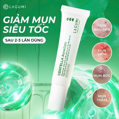 Gel chấm mụn LAGUMI (an toàn & dịu nhẹ cho mẹ bầu và da nhạy cảm 15g)