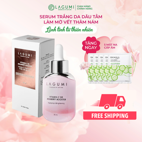 Serum Làm Trắng Da Mặt Lagumi Dâu Tằm B3 Giúp Mờ Thâm Giảm Nám