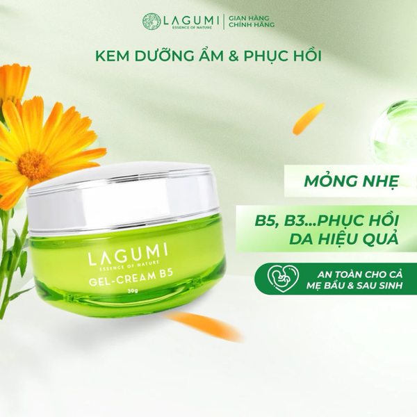 Kem dưỡng phục hồi & dưỡng sáng da Lagumi Calendula B5 cho da dầu, mụn 30g