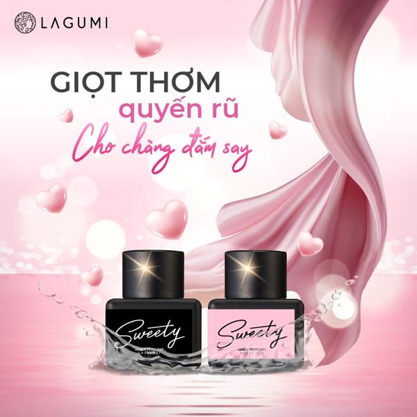 Combo 2 Nước hoa vùng kín Lagumi Sweety (hương ban đêm)