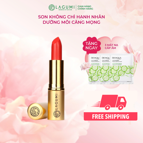 Son môi không chì LAGUMI chiết xuất hạnh nhân lành tính an toàn cho mẹ bầu và sau sinh