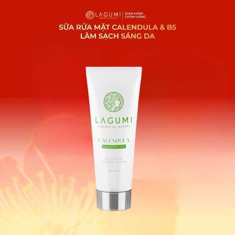 Sữa rửa mặt AHA LAGUMI sạch sâu, giảm viêm, ngừa mụn chiết xuất artiso, tràm trà an toàn lành tính 100ml
