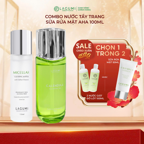 Combo Tẩy trang Lagumi 150ml và Sữa rửa mặt Lagumi 100ml