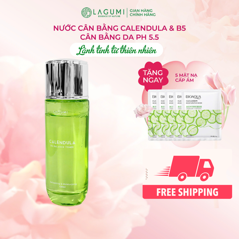 Nước hoa hồng làm dịu và cân bằng pH Lagumi Calendula pH Balance Toner 120ml