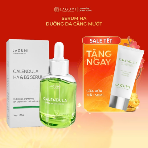 Serum siêu cấp ẩm và phục hồi da Lagumi Calendula Super HA & B5 30ml